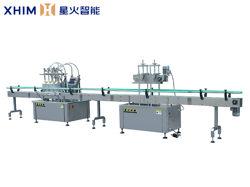 全自動(dòng)油料灌裝機(jī)生產(chǎn)線-液體定量灌裝