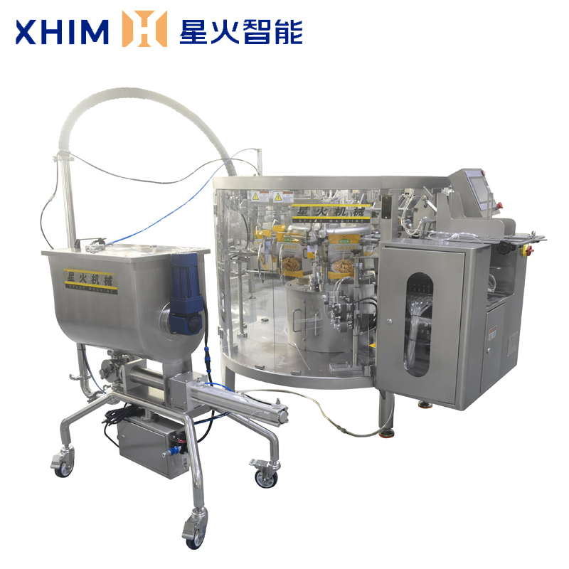 全自動醬料食品包裝機-預制袋高湯包裝機